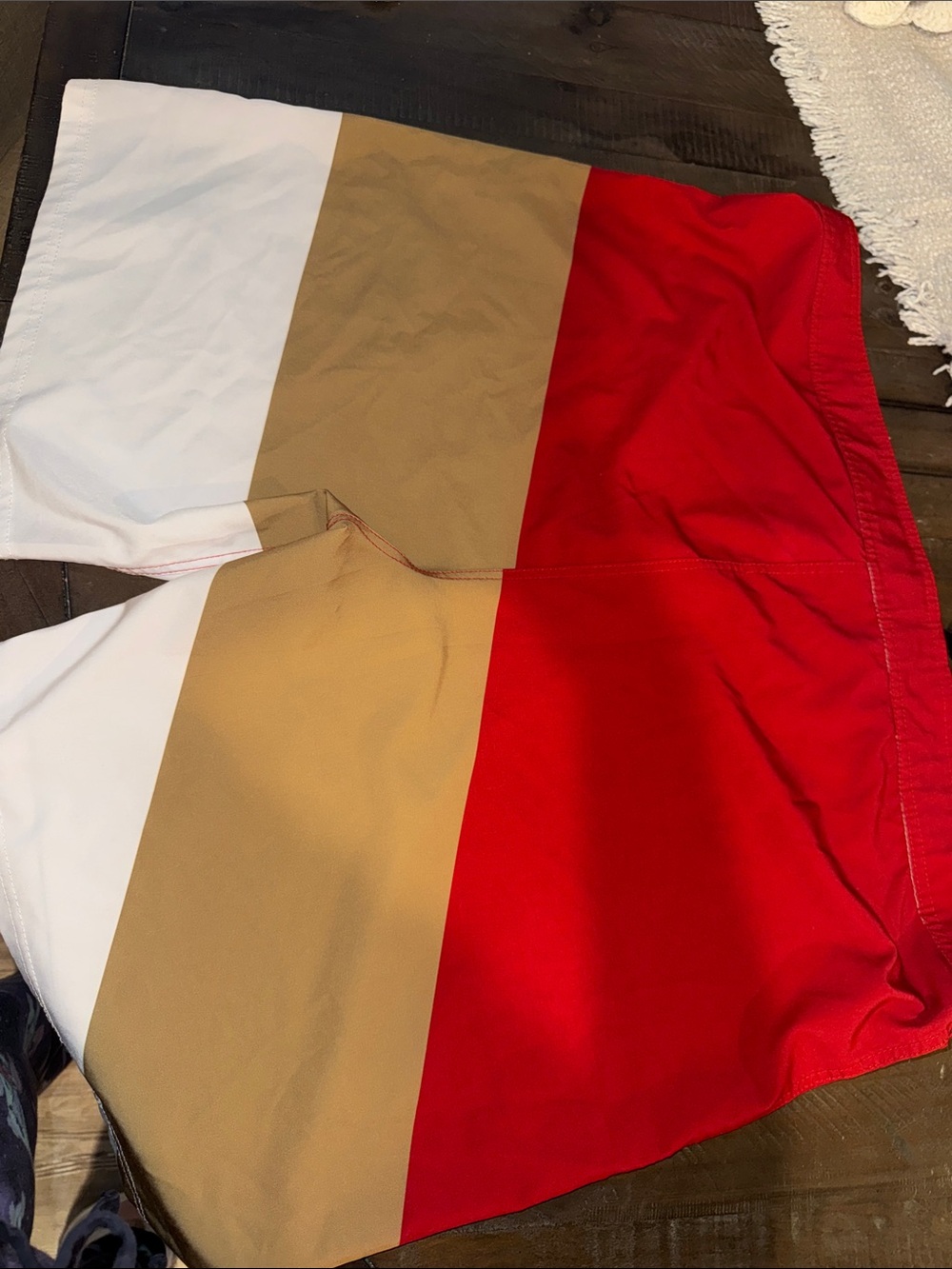 NFL San Francisco 49ers Red, Gold and White Mini Skirt - Picture 4 of 4